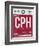 CPH Copenhagen Luggage Tag 2-NaxArt-Framed Art Print