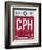 CPH Copenhagen Luggage Tag 2-NaxArt-Framed Art Print