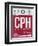 CPH Copenhagen Luggage Tag 2-NaxArt-Framed Art Print