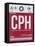 CPH Copenhagen Luggage Tag 2-NaxArt-Framed Stretched Canvas