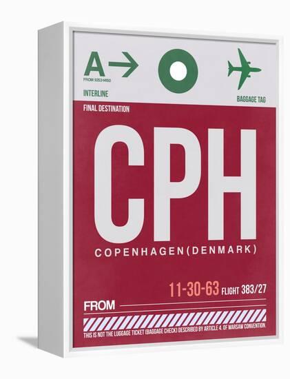 CPH Copenhagen Luggage Tag 2-NaxArt-Framed Stretched Canvas