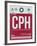 CPH Copenhagen Luggage Tag 2-NaxArt-Framed Art Print