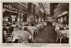 Queen Mary Ocean Liner, Cabin Restaurant-CR Hoffmann-Framed Photographic Print