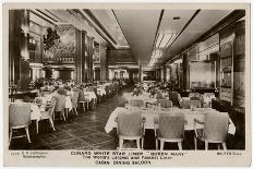 Queen Mary Ocean Liner, Cabin Restaurant-CR Hoffmann-Framed Photographic Print