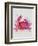 Crab 1 Pink Rainbow Splash-Fab Funky-Framed Art Print