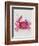 Crab 1 Pink Rainbow Splash-Fab Funky-Framed Art Print