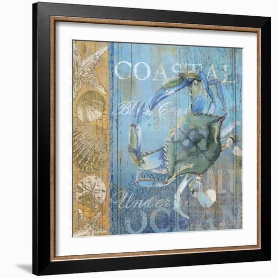 Crab and Sea-null-Framed Premium Giclee Print