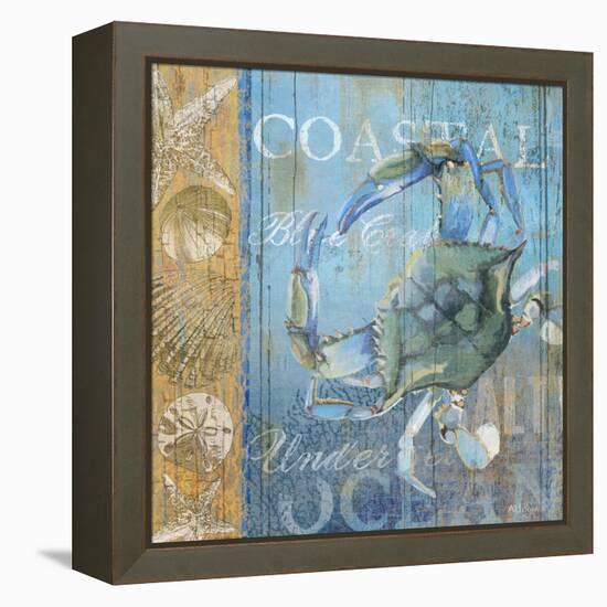 Crab and Sea-null-Framed Premier Image Canvas