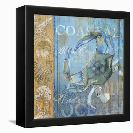 Crab and Sea-null-Framed Premier Image Canvas