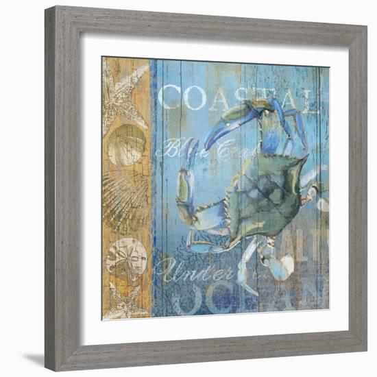 Crab and Sea-null-Framed Giclee Print