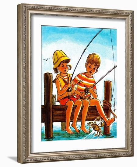 Crab Fishing - Jack & Jill-Joy Friedman-Framed Giclee Print