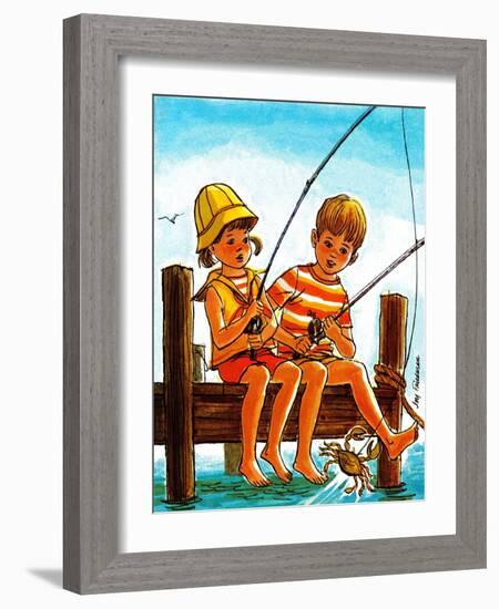 Crab Fishing - Jack & Jill-Joy Friedman-Framed Giclee Print