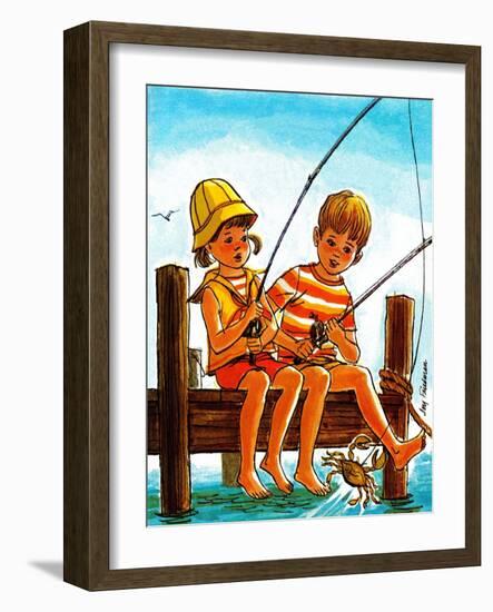 Crab Fishing - Jack & Jill-Joy Friedman-Framed Giclee Print