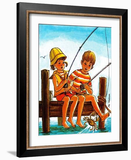 Crab Fishing - Jack & Jill-Joy Friedman-Framed Giclee Print