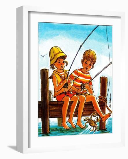 Crab Fishing - Jack & Jill-Joy Friedman-Framed Giclee Print