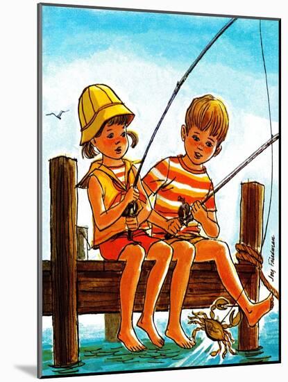 Crab Fishing - Jack & Jill-Joy Friedman-Mounted Giclee Print