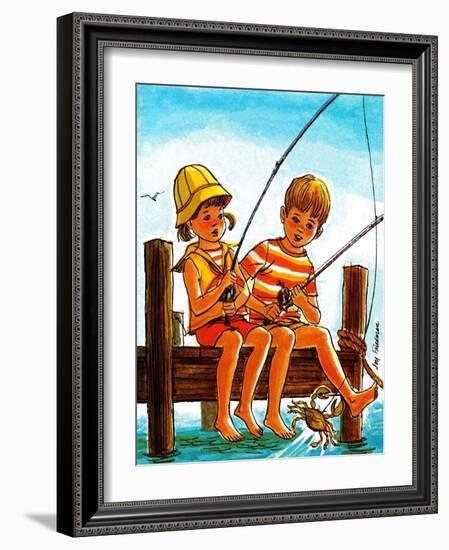 Crab Fishing - Jack & Jill-Joy Friedman-Framed Giclee Print