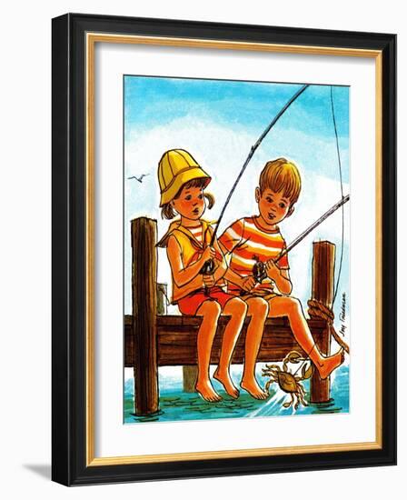 Crab Fishing - Jack & Jill-Joy Friedman-Framed Giclee Print