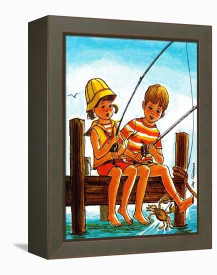 Crab Fishing - Jack & Jill-Joy Friedman-Framed Premier Image Canvas