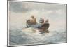 Crab Fishing (W/C over Graphite on Paper)-Winslow Homer-Mounted Giclee Print