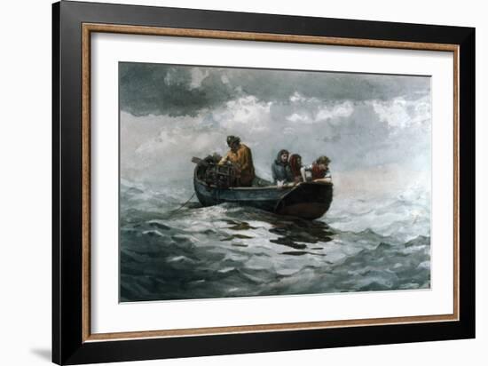 Crab Fishing-Winslow Homer-Framed Giclee Print