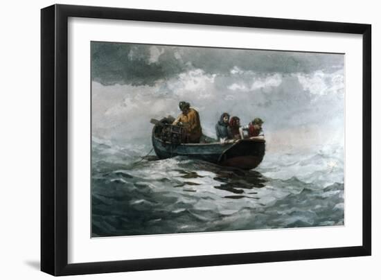 Crab Fishing-Winslow Homer-Framed Giclee Print