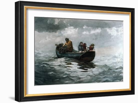 Crab Fishing-Winslow Homer-Framed Giclee Print