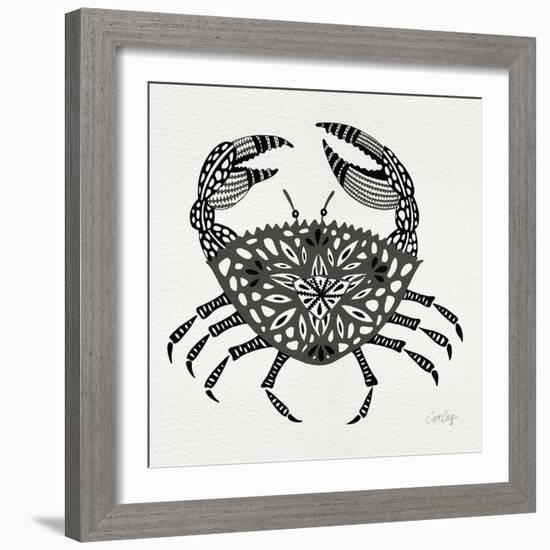 Crab in Grey-Cat Coquillette-Framed Giclee Print