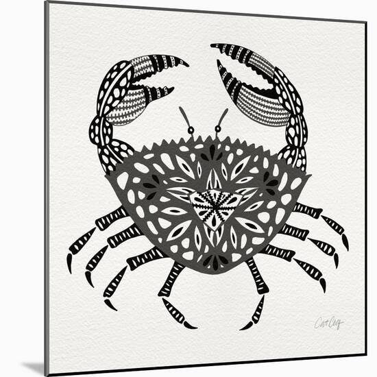 Crab in Grey-Cat Coquillette-Mounted Giclee Print