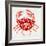 Crab in Red-Cat Coquillette-Framed Giclee Print