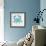 Crab in Turquoise and Navy-Cat Coquillette-Framed Giclee Print displayed on a wall