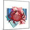 Crab Lounging 2-Jesse Keith-Mounted Art Print