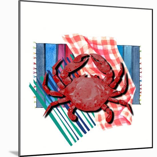 Crab Lounging 2-Jesse Keith-Mounted Art Print