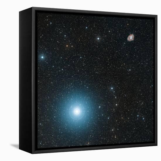 Crab Nebula And Zeta Tauri Star-Davide De Martin-Framed Premier Image Canvas