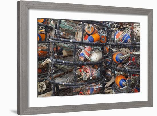 Crab Pots, Charleston, Oregon, USA-Jamie & Judy Wild-Framed Photographic Print