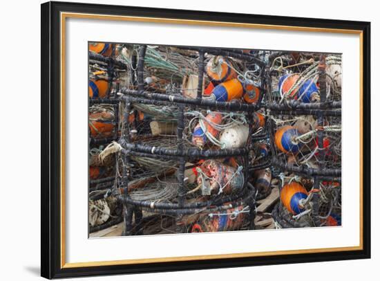 Crab Pots, Charleston, Oregon, USA-Jamie & Judy Wild-Framed Photographic Print