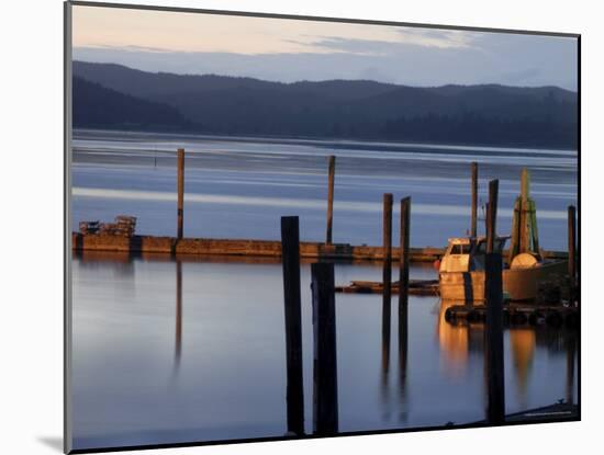 Crab Pots on Deck, Grayland Dock, Grays Harbor County, Washington State, United States of America-Aaron McCoy-Mounted Photographic Print