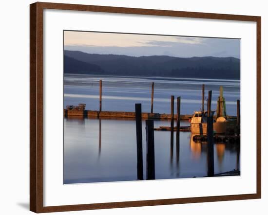 Crab Pots on Deck, Grayland Dock, Grays Harbor County, Washington State, United States of America-Aaron McCoy-Framed Photographic Print