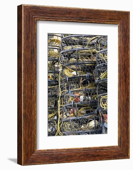 Crab Pots, Wrangell, Alaska, USA-Gerry Reynolds-Framed Photographic Print