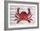 Crab-Design Turnpike-Framed Giclee Print