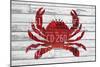 Crab-Design Turnpike-Mounted Giclee Print