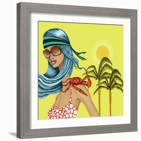 Crab-Jami Goddess-Framed Art Print