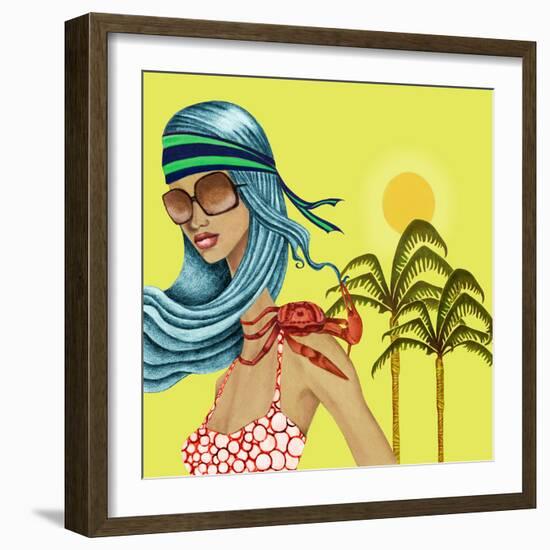 Crab-Jami Goddess-Framed Art Print