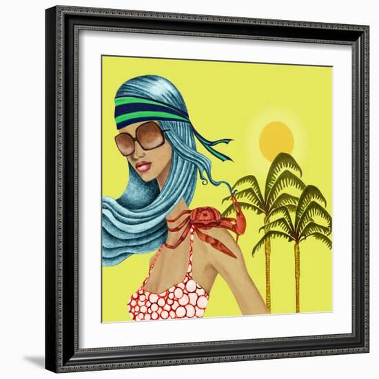 Crab-Jami Goddess-Framed Art Print