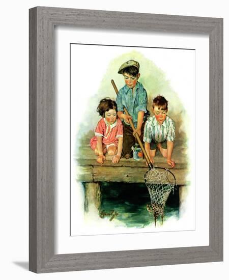 "Crabbing,"August 1, 1931-Ellen Pyle-Framed Giclee Print