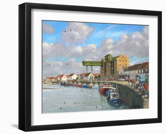 Crabbing - Wells Next to the Sea, Norfolk-Richard Harpum-Framed Art Print