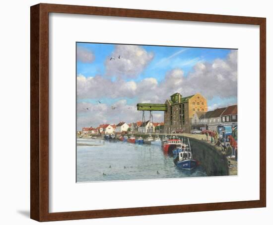 Crabbing - Wells Next to the Sea, Norfolk-Richard Harpum-Framed Art Print