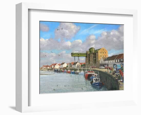 Crabbing - Wells Next to the Sea, Norfolk-Richard Harpum-Framed Art Print