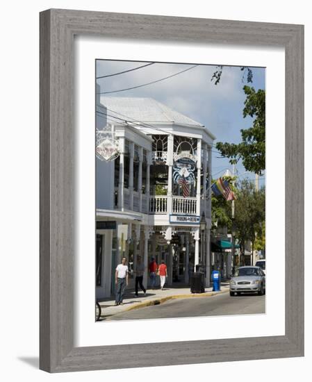 Crabby Dicks Bar and Restaurant, Duval Street, Key West, Florida, USA-R H Productions-Framed Photographic Print