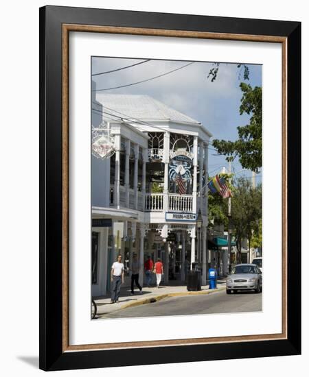 Crabby Dicks Bar and Restaurant, Duval Street, Key West, Florida, USA-R H Productions-Framed Photographic Print